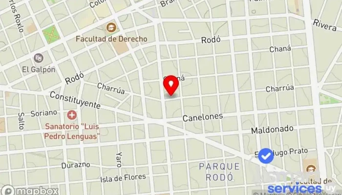 mapa de Cerrajeria charrua Cerrajero en Montevideo