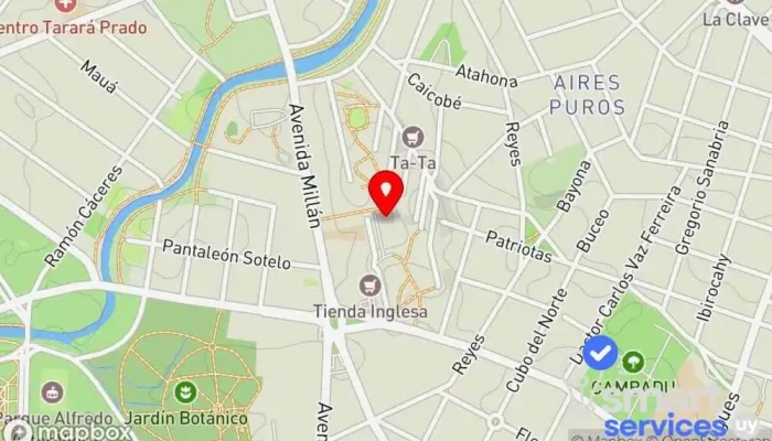 mapa de Cerrajeria Del Parque Taller de bicicletas, Tienda de bicicletas, Tienda de alarmas antirrobo, Proveedor de alarmas de coche en Montevideo