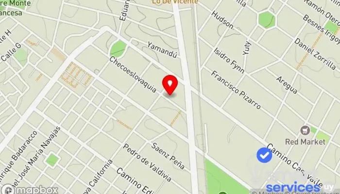 mapa de Cerrajería Leyes. Emergencias 24 horas Cerrajero en Montevideo