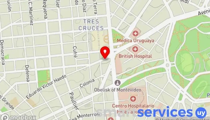 mapa de Cerrajeria Maxima Seguridad  en Montevideo