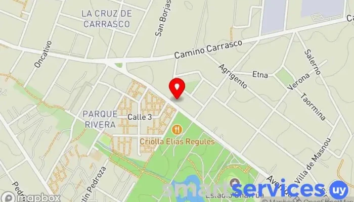 mapa de Cerrajeria Parque Rivera Tienda de artículos para el hogar en Montevideo