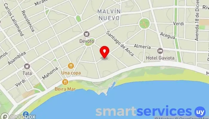 mapa de Cerrajeria Velsen Lock Store en Montevideo