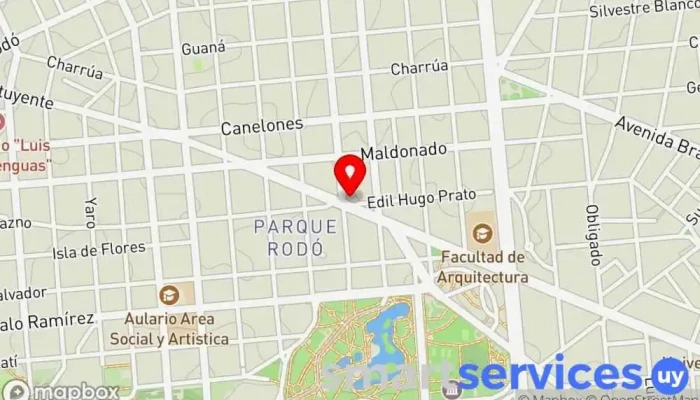 mapa de Cerrajeria Zorrilla Lock Store en Montevideo