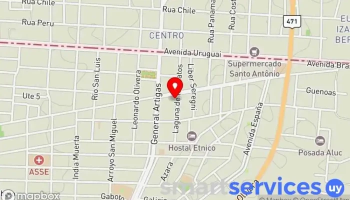 mapa de Chuy Oriental Agencia de publicidad en Chuy