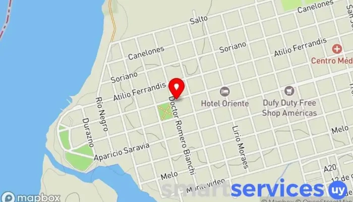 mapa de Cine Norte Cine en Bella Unión
