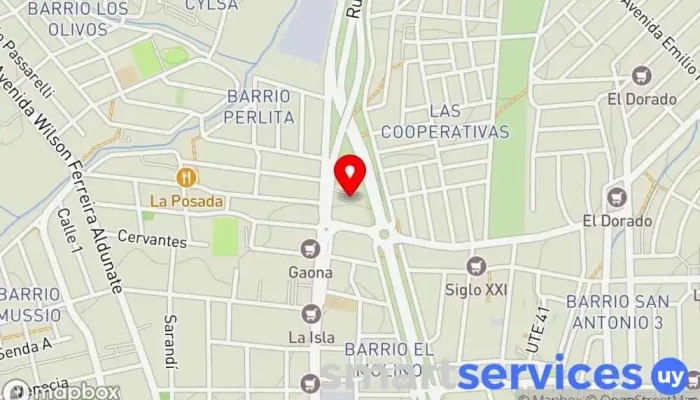 mapa de CODESA - Agencia Maldonado Estación de autobuses en Maldonado