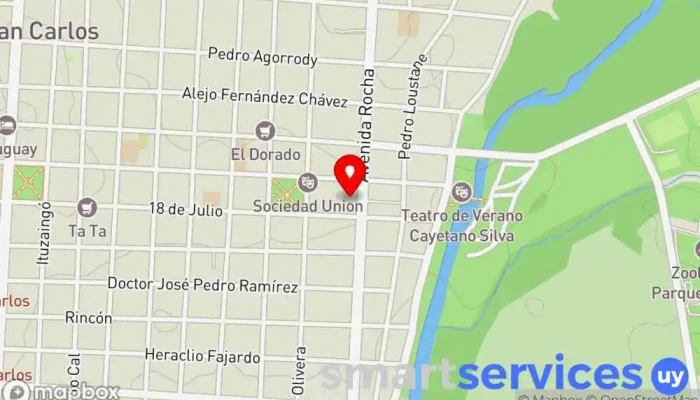 mapa de CODESA - Agencia San Carlos Estación de autobuses en San Carlos