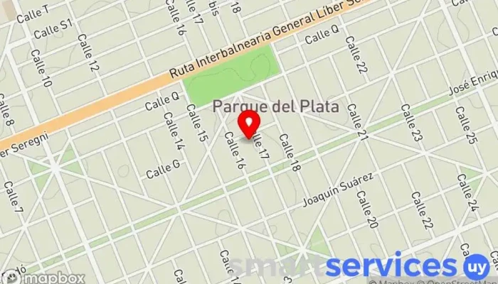 mapa de Colibrí Alquileres Agencia de alquiler de alojamientos para vacaciones en Parque del Plata