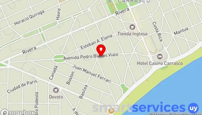 mapa de Compass Uruguay Agencia de colocación en Montevideo