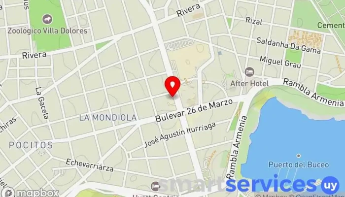 mapa de Consolid Travel Agencia de viajes en Montevideo
