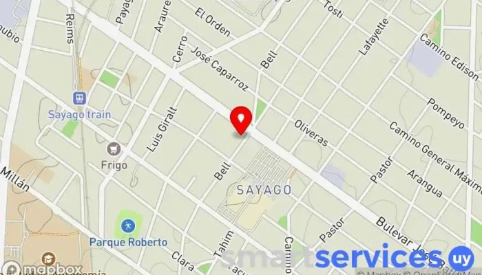 mapa de CONSULTORA ANAMAR Selección , Análisis y Suministro de Capital Humano Empresarial y de Servicio. Agencia de colocación, Servicios de limpieza, Centro de empleo, Agencia de cuidado de casas, Atención a personas mayores, Agencia de talentos, Empresa de trabajo temporal en Montevideo