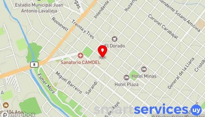 mapa de Cooperativa Policial Tienda de artículos para el hogar en Minas