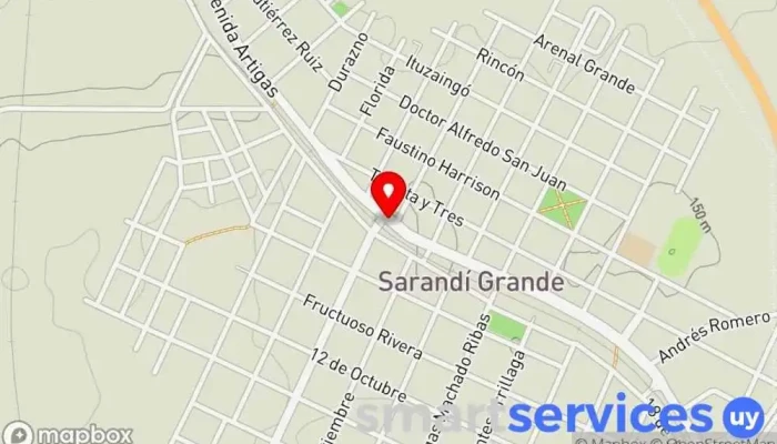 mapa de CREAR Soluciones y Seguridad Tienda de artículos para el hogar en Sarandí Grande