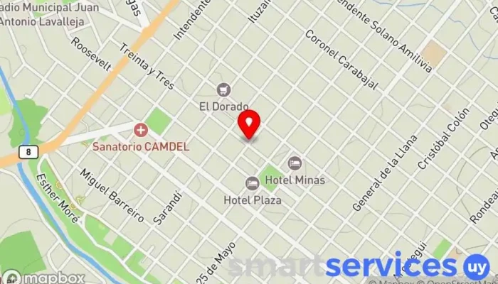 mapa de Dafne Calzados Zapatería en Minas