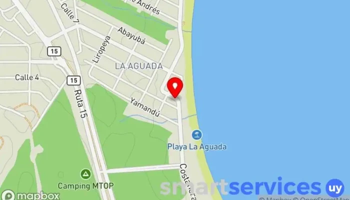 mapa de Departamentos Sol y Bruma Agencia de alquiler de apartamentos en La Paloma