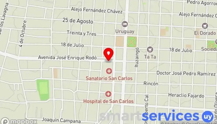 mapa de DePunta San Carlos Servicio de logística, Servicio de transporte de mercancías, Oficina de correos, Servicio de envíos en San Carlos
