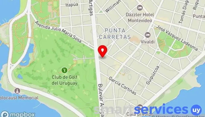 mapa de deTurista Uruguay Agencia de viajes en Montevideo