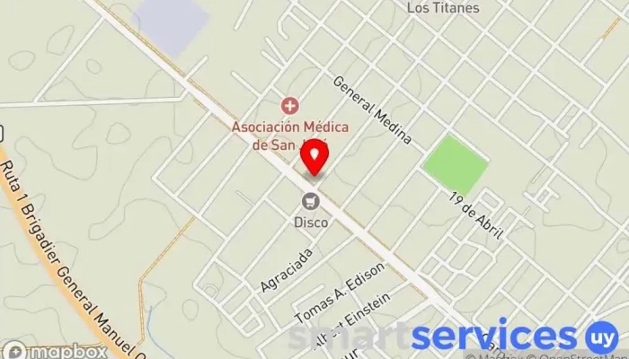 mapa de Disa Gasolinera en Libertad