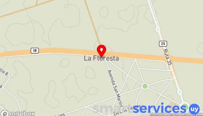 mapa de DISA Gasolinera en La Floresta