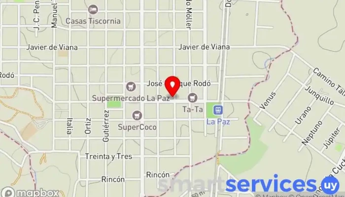 mapa de DISA Gasolinera en La Paz