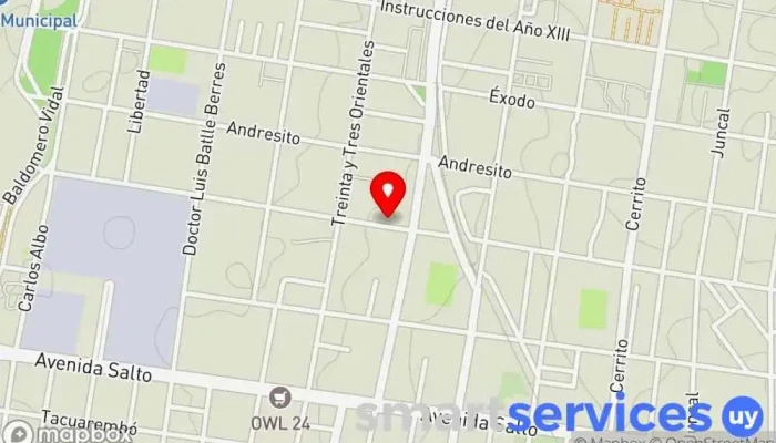 mapa de Diseños Carteleria Serigrafia Paysandu Agencia de publicidad en Paysandú