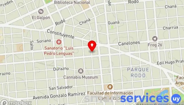 mapa de Doble Click Casting Estudio de fotografía en Montevideo
