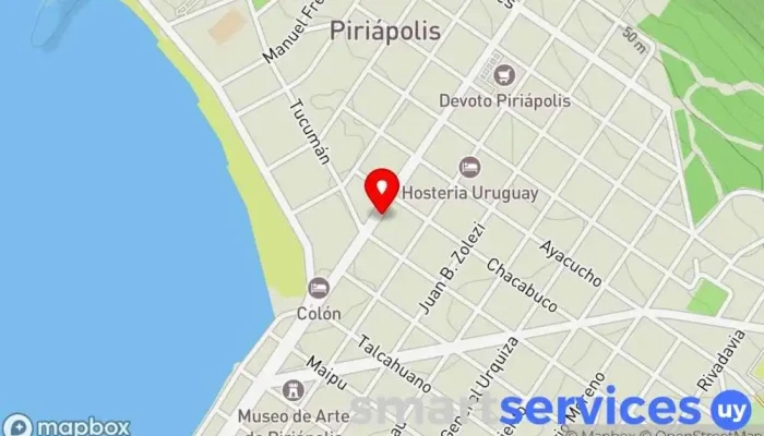 mapa de Drogueria Piriapolis  en Piriápolis