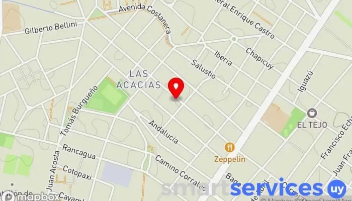 mapa de Dubal Viajes Agencia de viajes en Montevideo
