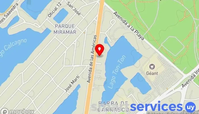 mapa de Edificio Corp Lagos Business Center y Edificio de oficinas Corp Lagos Espacio de coworking en Ciudad de la Costa