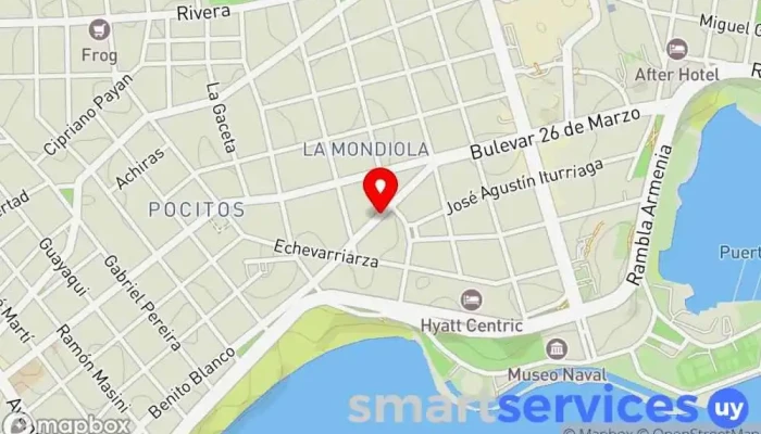 mapa de Edificio DUCSA Oficinas de empresa en Montevideo