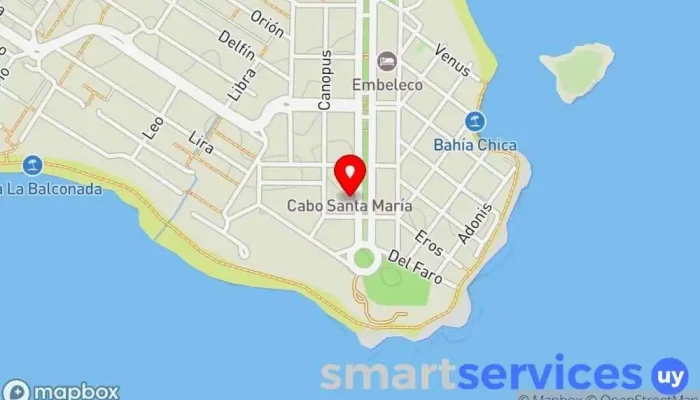 mapa de El Correo La Paloma Oficina de correos en La Paloma