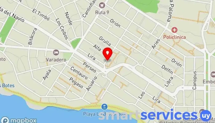 mapa de El Juncal Agencia inmobiliaria especializada en alquileres en La Paloma