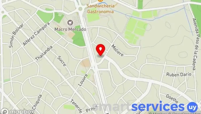 mapa de el recreo Centro de visitantes en Punta del Este
