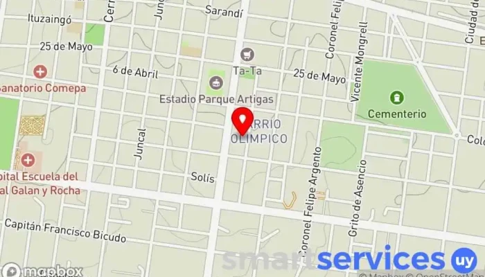 mapa de Empresa Marcos Oficinas de empresa en Paysandú