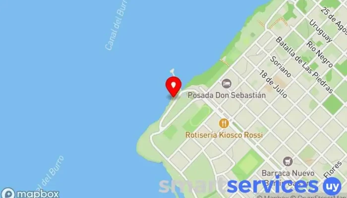 mapa de Escenario Municipal Nuevo Berlin Rio Negro Uruguay Anfiteatro en Nuevo Berlín