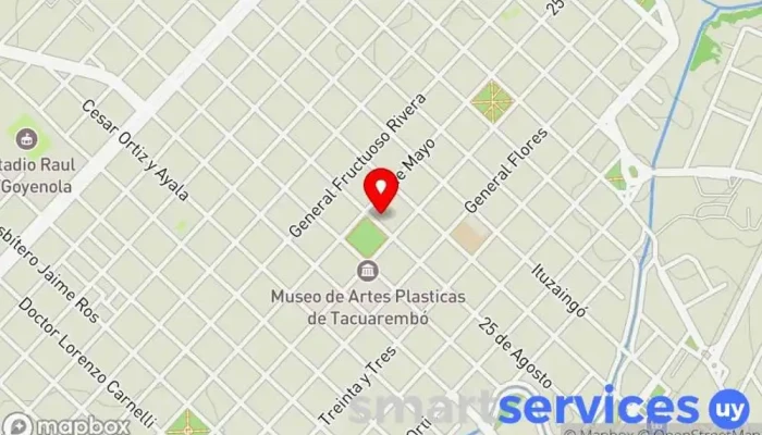 mapa de Estación Óptica Óptica en Tacuarembó