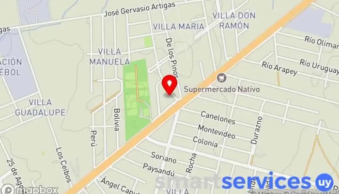 mapa de Estudio Barros Blancos Abogado en Barros Blancos