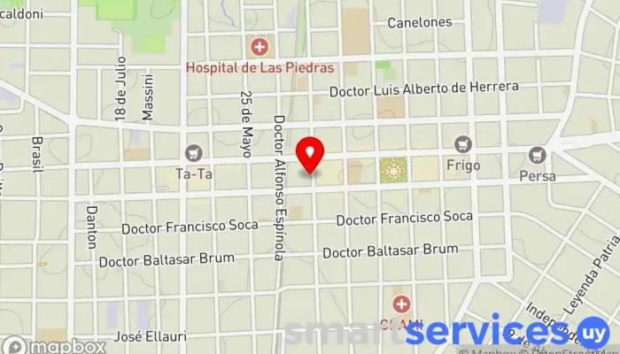 mapa de Estudio Galu Agencia inmobiliaria en Las Piedras
