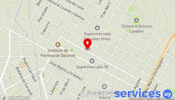 mapa de Estudio Godoy Agencia inmobiliaria en Durazno