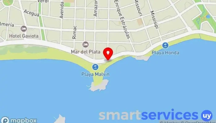 mapa de Ex “Cine Malvín” Lugar de interés histórico en Montevideo