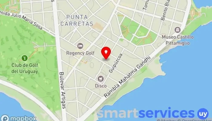 mapa de Farmacia El Túnel - Suc N° 2 - Punta Carretas Farmacia en Montevideo