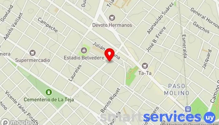 mapa de Focal Óptica en Montevideo