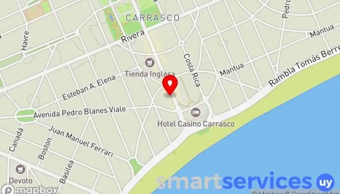 mapa de Galeria Roma Centro comercial en Montevideo