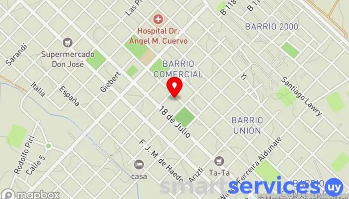 mapa de GF Models Professional Agency Agencia de modelos en Fray Bentos