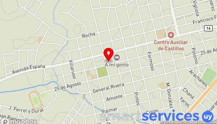 mapa de Gimnasio Centro Unión Gimnasio, Deportes, Club deportivo en Castillos