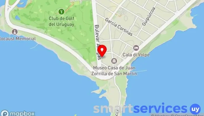 mapa de Global Target Oficinas de empresa en Montevideo