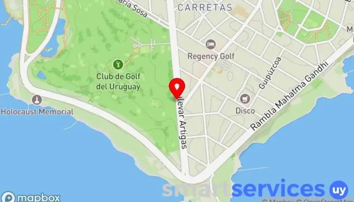 mapa de gomería a domicilio y auxilio las 24 horas Taller mecánico en Montevideo