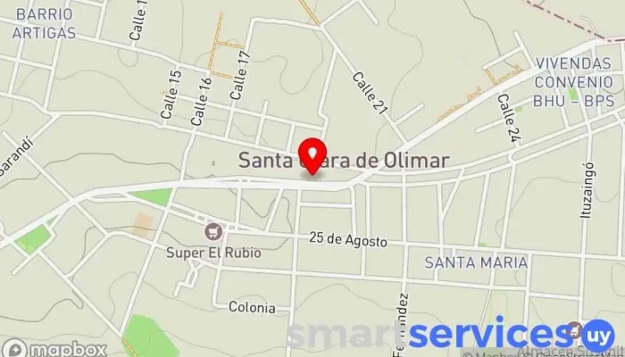 mapa de Gomeria el rancho Comercio en Santa Clara De Olimar