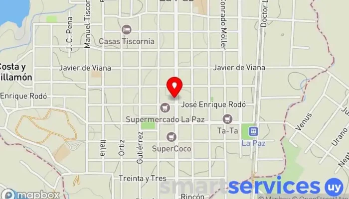 mapa de Gonzalo Martinez Propiedades Agencia inmobiliaria en La Paz