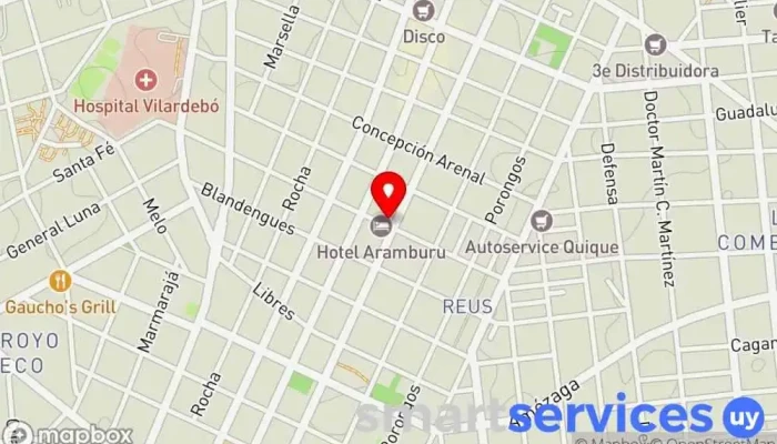 mapa de Granja El Buen Despertar Quesería en Montevideo